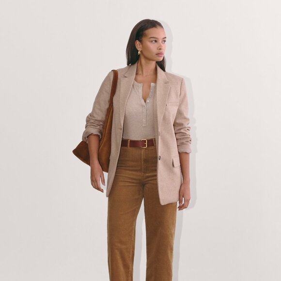 Everlane Women's Sailor Pant in Corduroy in Light Brown, Size 4 - Picture 3 of 4